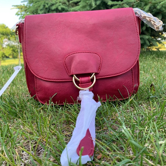 NWT Wine Crossbody Purse - Picture 3 of 8